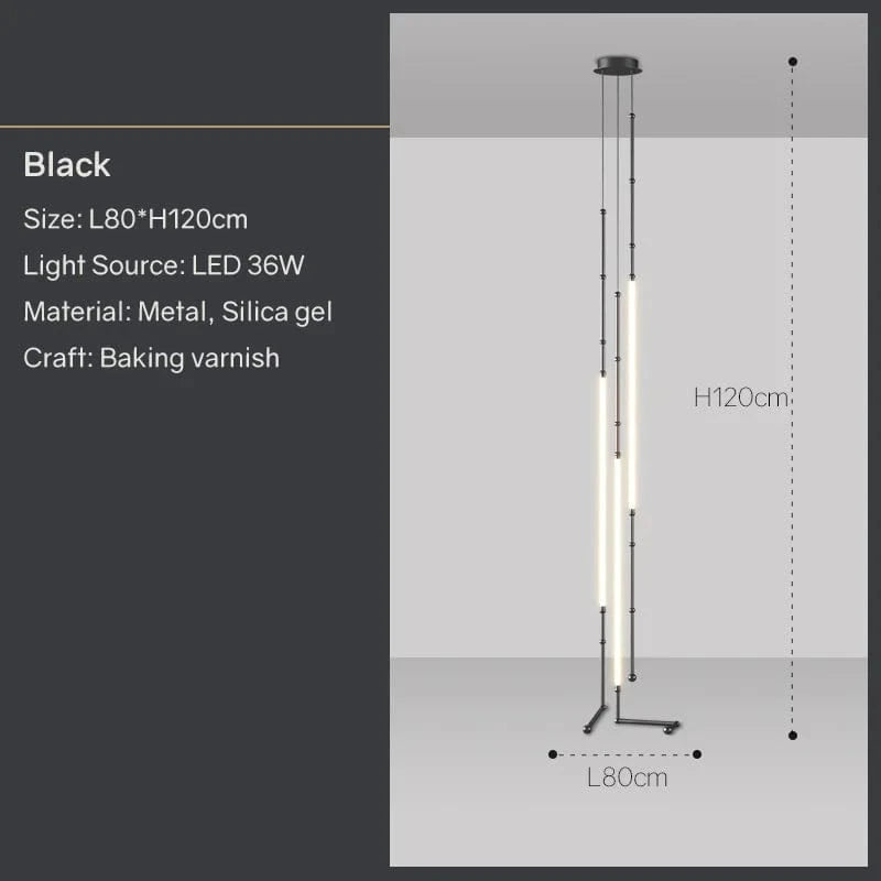 Lustre moderne LED pour bar et restaurant - Décor à la maison | Marco Lucetti Noir 3H A / Lumière neutre