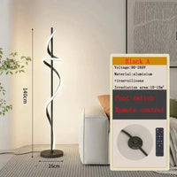 Lustre Moderne LED pour Décoration Maison - Luminaire Élégant de 140 cm - Éclairage d'Intérieur pour Salon, Chambre, Étude | Marco Lucetti FLL001 A Noir 140cm / Gradation continue / Prise AU