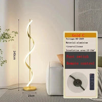 Lustre Moderne LED pour Décoration Maison - Luminaire Élégant de 140 cm - Éclairage d'Intérieur pour Salon, Chambre, Étude | Marco Lucetti FLL001 C Or 140cm / Gradation continue / Prise AU