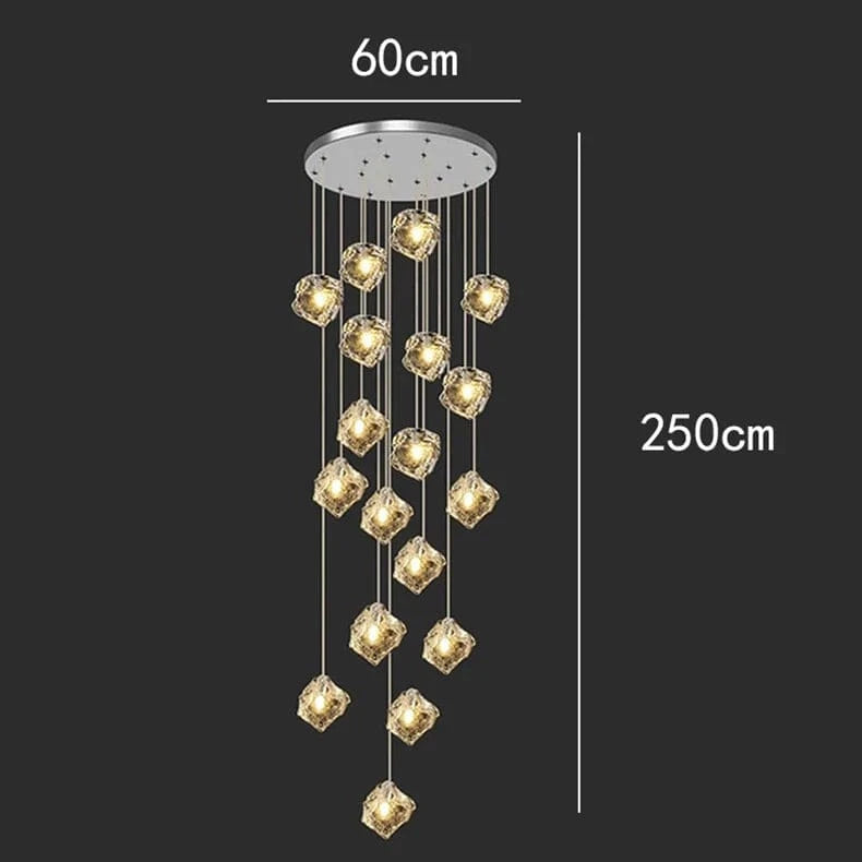 Lustre Moderne LED pour Éclairage Intérieur Suspendu | Marco Lucetti 25 têtes / Blanc froid