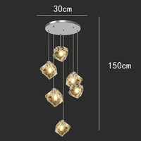 Lustre Moderne LED pour Éclairage Intérieur Suspendu | Marco Lucetti 6 têtes / Gradation à distance RC