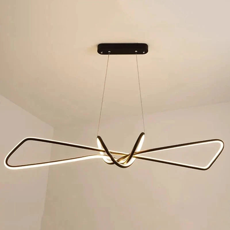 Lustre Moderne LED pour Éclairage Intérieur Suspendu | Marco Lucetti Noir / Longueur 82 cm / Blanc froid