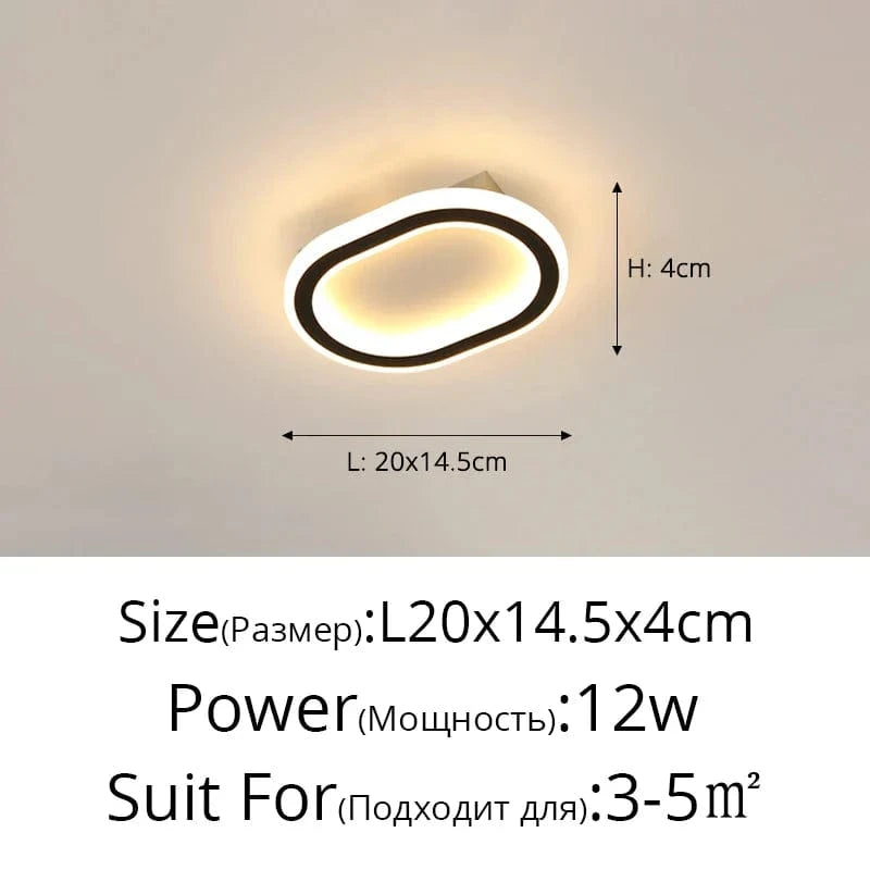 Lustre Moderne LED robuste pour un Éclairage Intérieur Branché | Marco Lucetti Noir 20cm / Trois couleurs