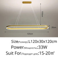 Lustre moderne LED Simple Blanc Long pour Salon Salle à manger Chambre Hall Décoration Intérieure | Marco Lucetti