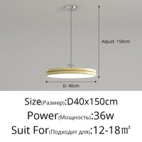Lustre Moderne LED Suspension - Éclairage Intérieur Haut de Gamme