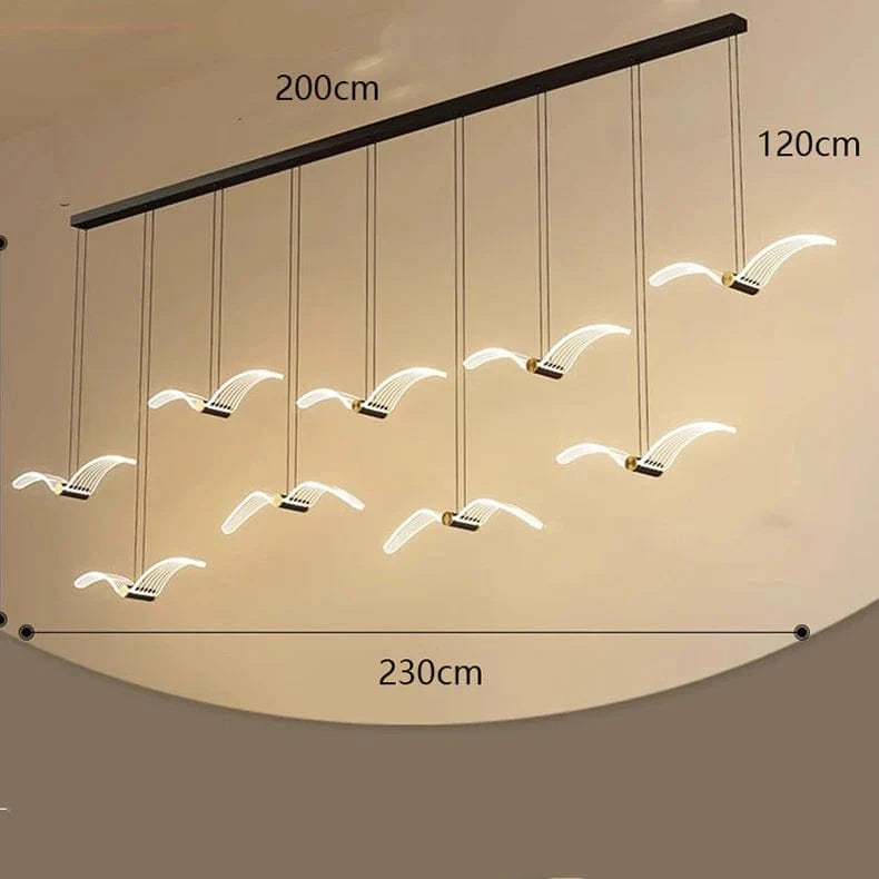 Lustre Moderne Maison : Lumières Pendantes Élégantes pour le Salon | Marco Lucetti 9 têtes / Blanc froid