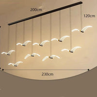 Lustre Moderne Maison : Lumières Pendantes Élégantes pour le Salon | Marco Lucetti 9 têtes / Blanc froid