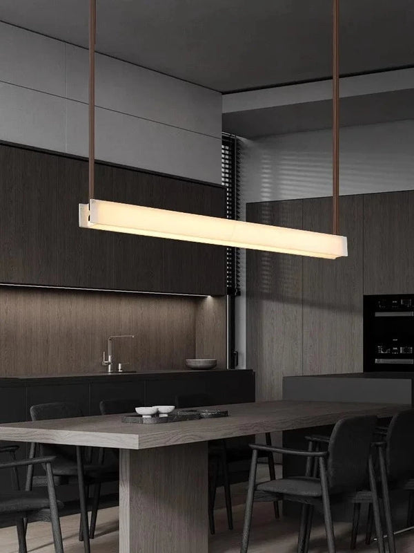 Lustre moderne minimaliste en cuir de marbre pour une décoration luxueuse en 2024 | Marco Lucetti