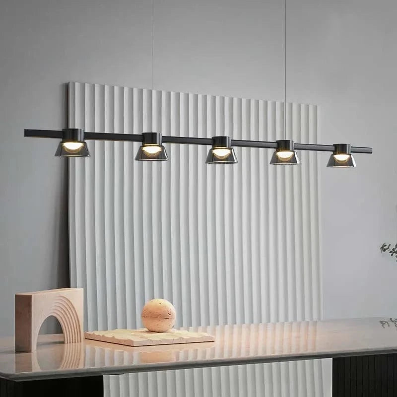 Lustre Moderne Minimaliste en Verre Design Nordique avec LED | Marco Lucetti