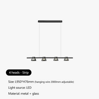Lustre Moderne Minimaliste en Verre Design Nordique avec LED