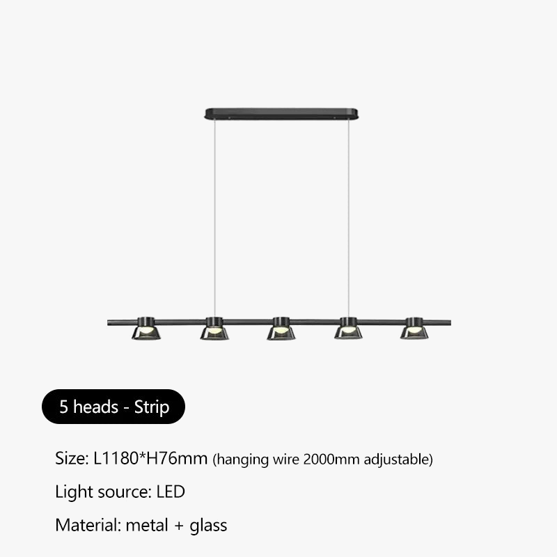 Lustre Moderne Minimaliste en Verre Design Nordique avec LED