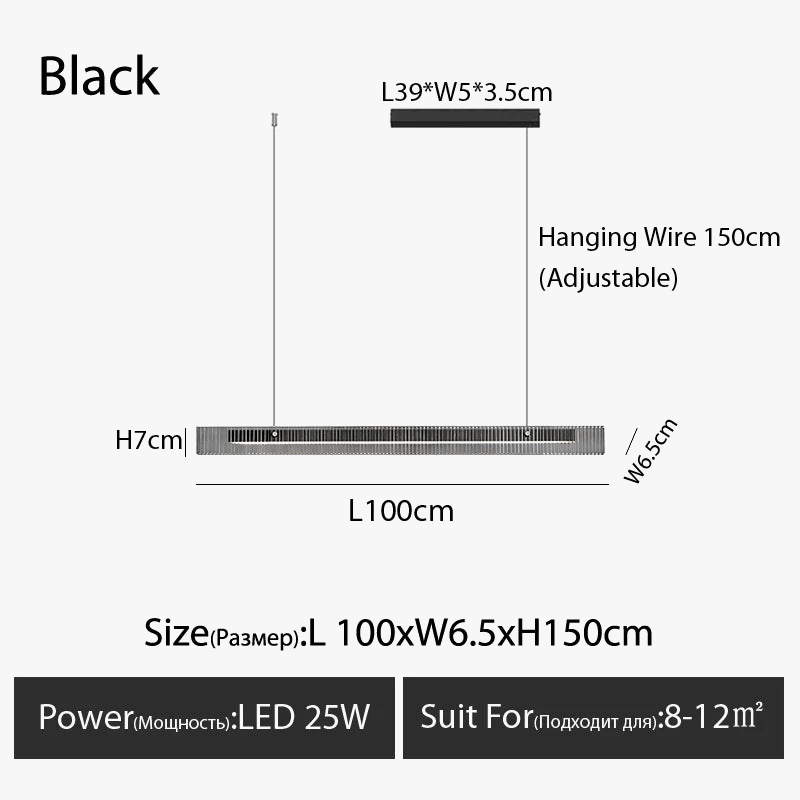 Lustre moderne minimaliste pour salle à manger | Marco Lucetti