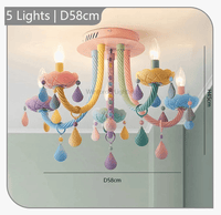 Lustre Moderne Moe pour Enfants avec Plafonnier Coloré et Douilles E14/E12 | Marco Lucetti