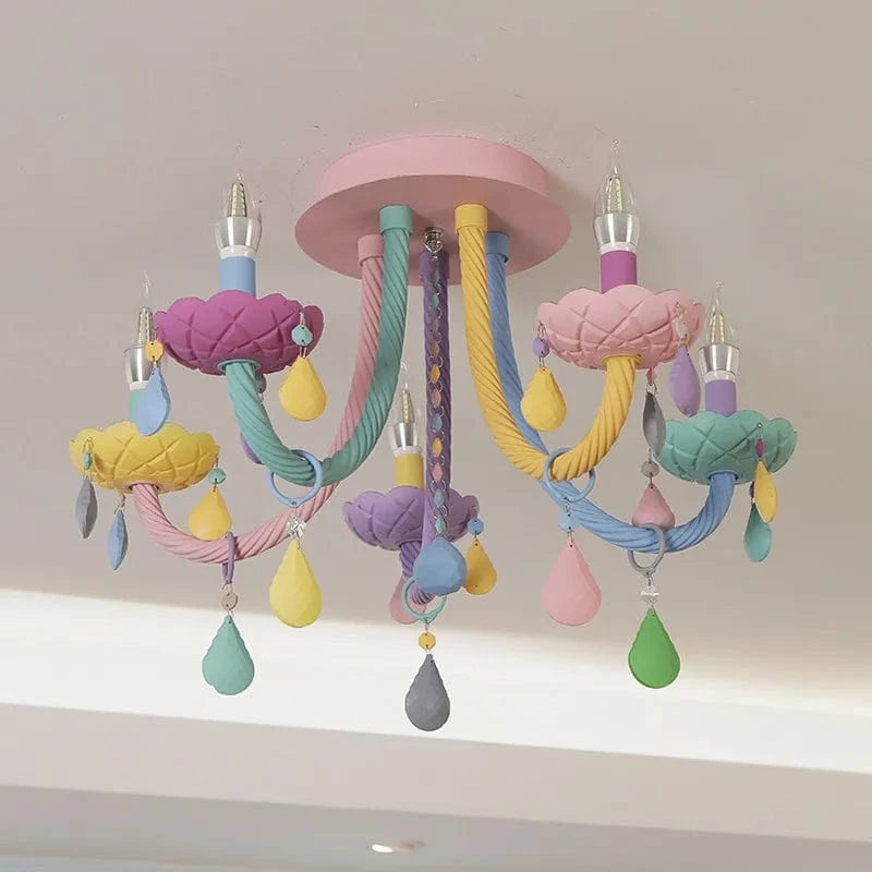 Lustre Moderne Moe pour Enfants avec Plafonnier Coloré et Douilles E14/E12 | Marco Lucetti