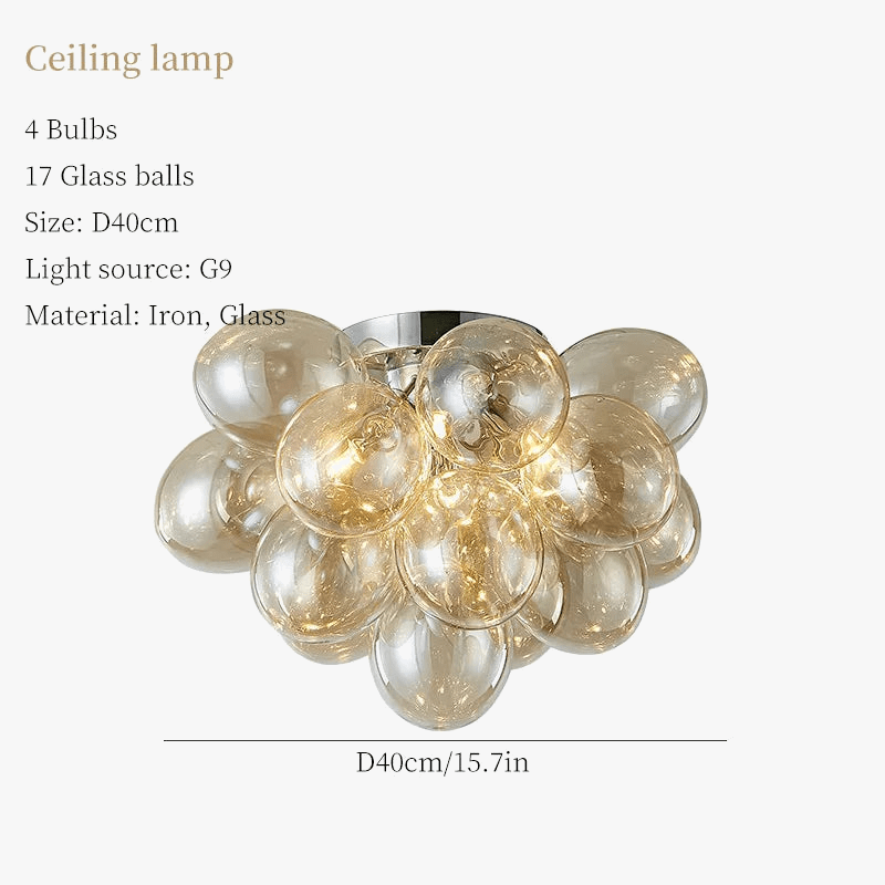 Lustre Moderne Moonriver en Verre Suspendu - Élégance Décorative | Marco Lucetti