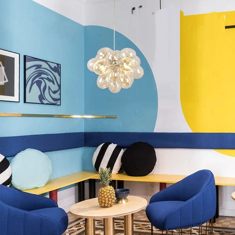 Lustre Moderne Moonriver en Verre Suspendu - Élégance Décorative | Marco Lucetti