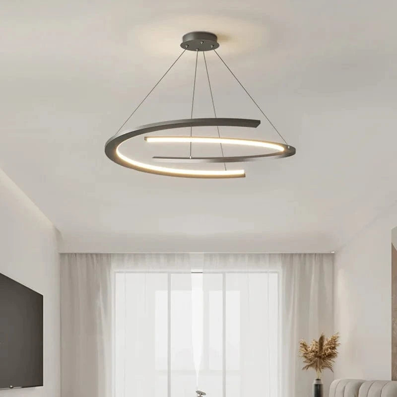 Lustre moderne nordique à anneaux pour restaurant | Marco Lucetti