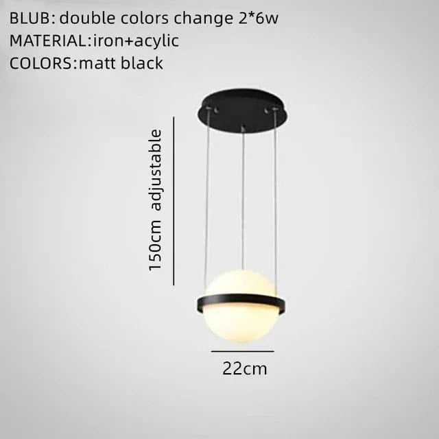 Lustre Moderne Nordique à LED avec Pot de Fleurs Suspendu - Collection Nordic Glow | Marco Lucetti A