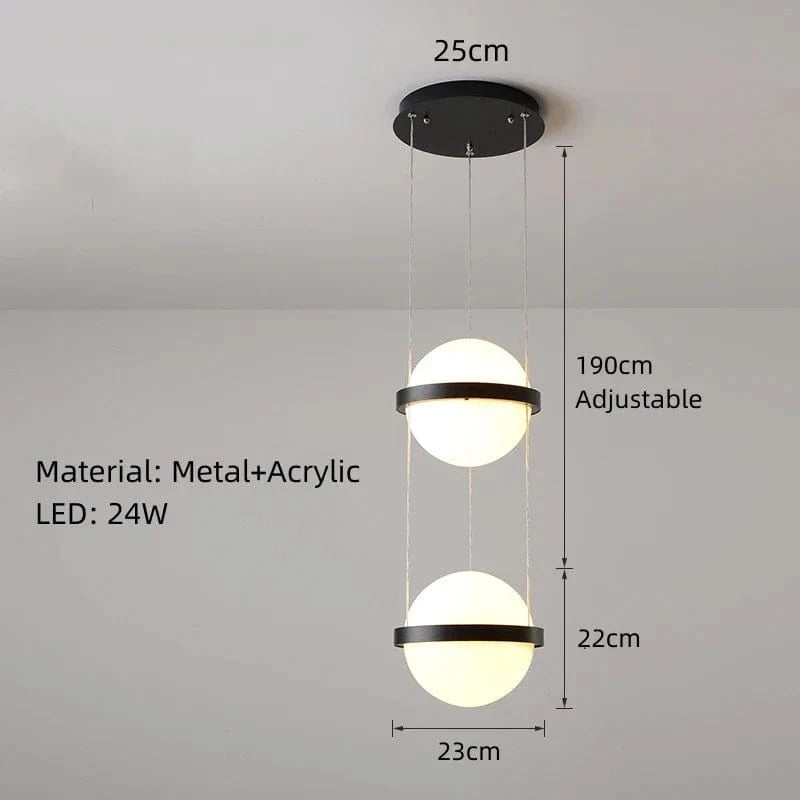 Lustre Moderne Nordique à LED avec Pot de Fleurs Suspendu - Collection Nordic Glow | Marco Lucetti C