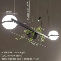 Lustre Moderne Nordique à LED avec Pot de Fleurs Suspendu - Collection Nordic Glow | Marco Lucetti D