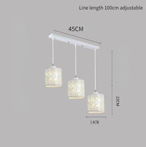 Lustre Moderne Nordique Créatif pour Bar, Balcon ou Table | Marco Lucetti Tête D3 blanche / Ampoule non incluse
