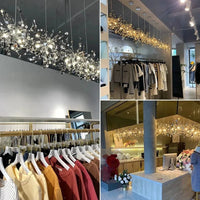 Lustre moderne nordique en acier inoxydable feuille chromée LED | Marco Lucetti