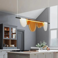 Lustre moderne nordique en acrylique et verre coloré LED | Marco Lucetti