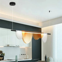 Lustre moderne nordique en acrylique et verre coloré LED | Marco Lucetti