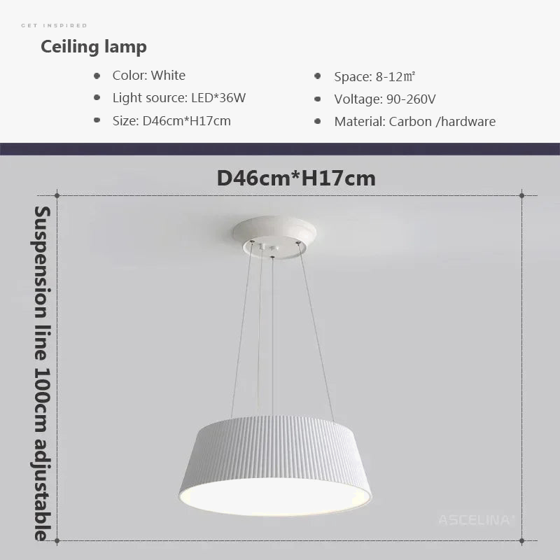 Lustre Nordique Moderne à LED pour un Intérieur Épuré