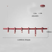 Lustre Moderne Nordique pour Salon et Restaurant | Marco Lucetti L1300mm / Blanc chaud