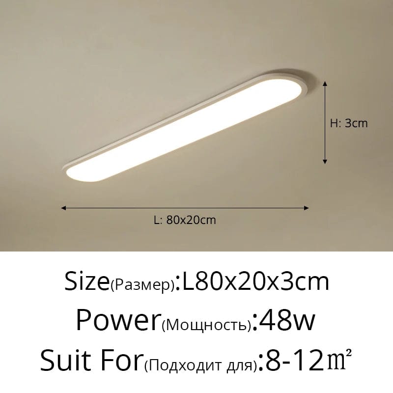 Lustre Moderne Nordique Rectangulaire LED pour Bar | Marco Lucetti