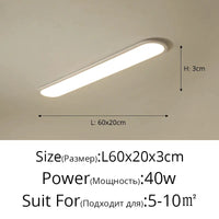 Lustre Moderne Nordique Rectangulaire LED pour Bar | Marco Lucetti