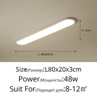 Lustre Moderne Nordique Rectangulaire LED pour Bar
