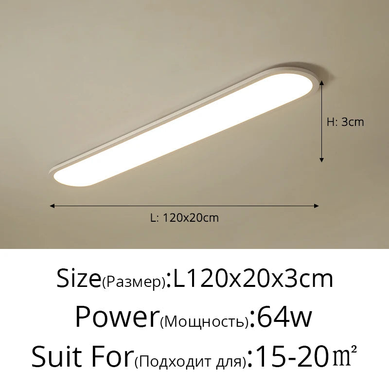 Lustre Moderne Nordique Rectangulaire LED pour Bar