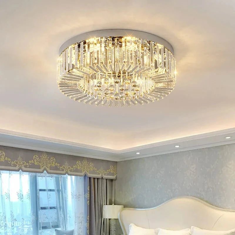 Lustre moderne Or Lustre Luxe Cristal LED Dimmable | Marco Lucetti