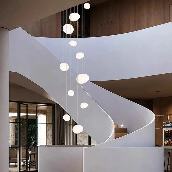 Lustre moderne pour salle à manger avec éclairage led suspendu | Marco Lucetti