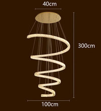 Lustre Moderne pour Salle à Manger - Lumières Éclairage LED Décoratif | Marco Lucetti Diamètre 100cm / Gradation à distance RC