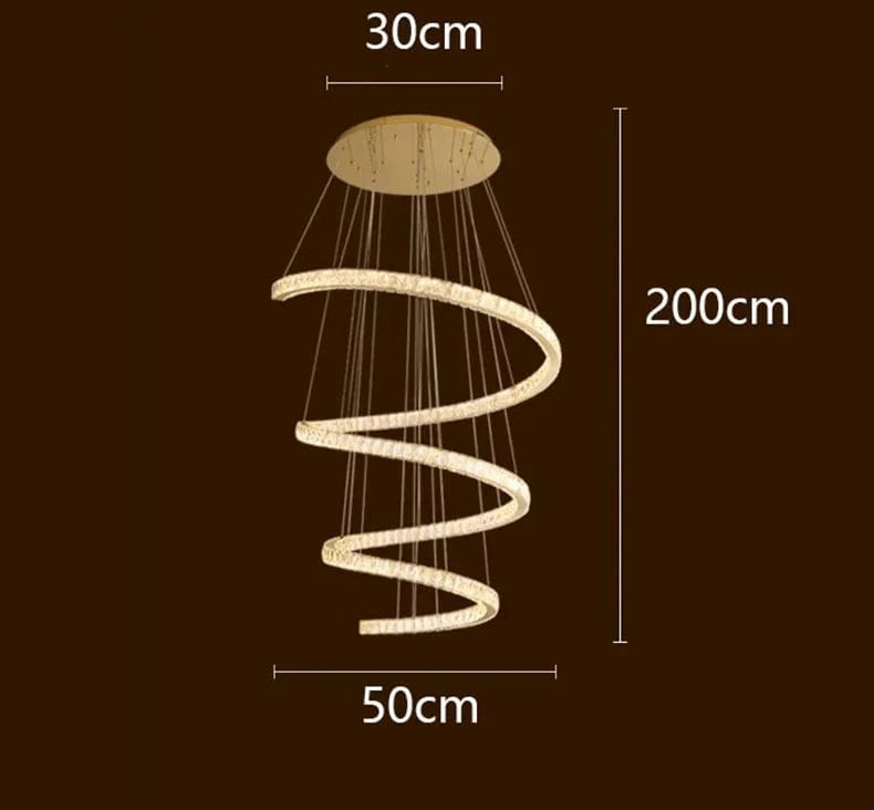 Lustre Moderne pour Salle à Manger - Lumières Éclairage LED Décoratif | Marco Lucetti Diamètre 50cm / Gradation à distance RC