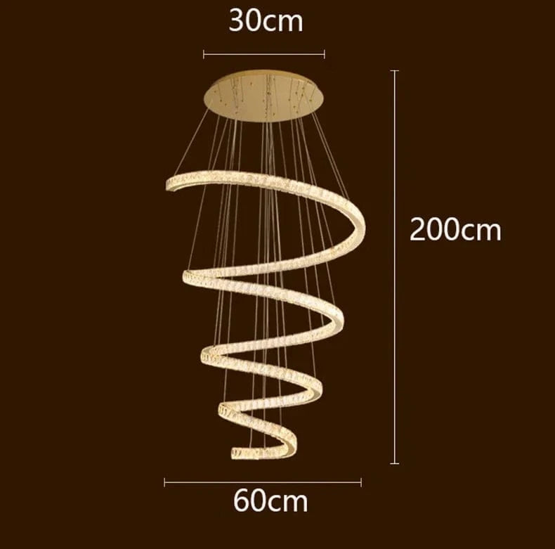 Lustre Moderne pour Salle à Manger - Lumières Éclairage LED Décoratif | Marco Lucetti Diamètre 60cm / Gradation à distance RC