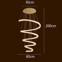 Lustre Moderne pour Salle à Manger - Lumières Éclairage LED Décoratif | Marco Lucetti Diamètre 60cm / Gradation à distance RC