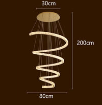 Lustre Moderne pour Salle à Manger - Lumières Éclairage LED Décoratif | Marco Lucetti Diamètre 80cm / Gradation à distance RC