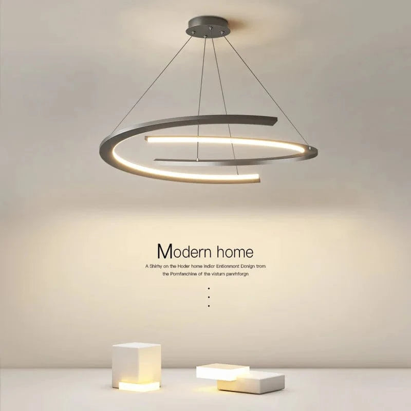 Lustre moderne pour un salon élégant | Marco Lucetti Noir / 60 cm / Blanc froid, pas de télécommande