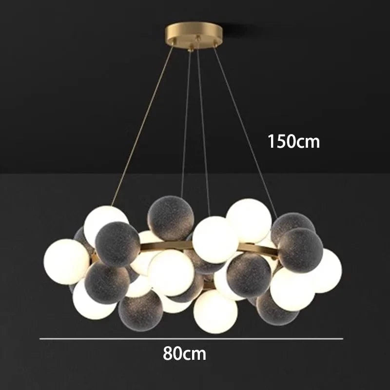Lustre moderne pour une décoration intérieure stylée | Marco Lucetti 32 têtes A / Blanc chaud