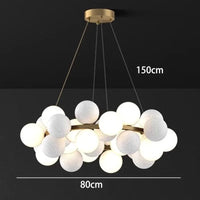 Lustre moderne pour une décoration intérieure stylée | Marco Lucetti 32 têtes B / Blanc chaud