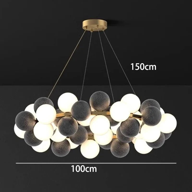 Lustre moderne pour une décoration intérieure stylée | Marco Lucetti 48 têtes A / Blanc chaud