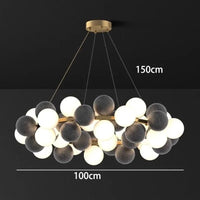 Lustre moderne pour une décoration intérieure stylée | Marco Lucetti 48 têtes A / Blanc chaud