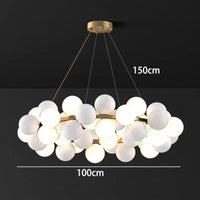 Lustre moderne pour une décoration intérieure stylée | Marco Lucetti 48 têtes B / Blanc chaud