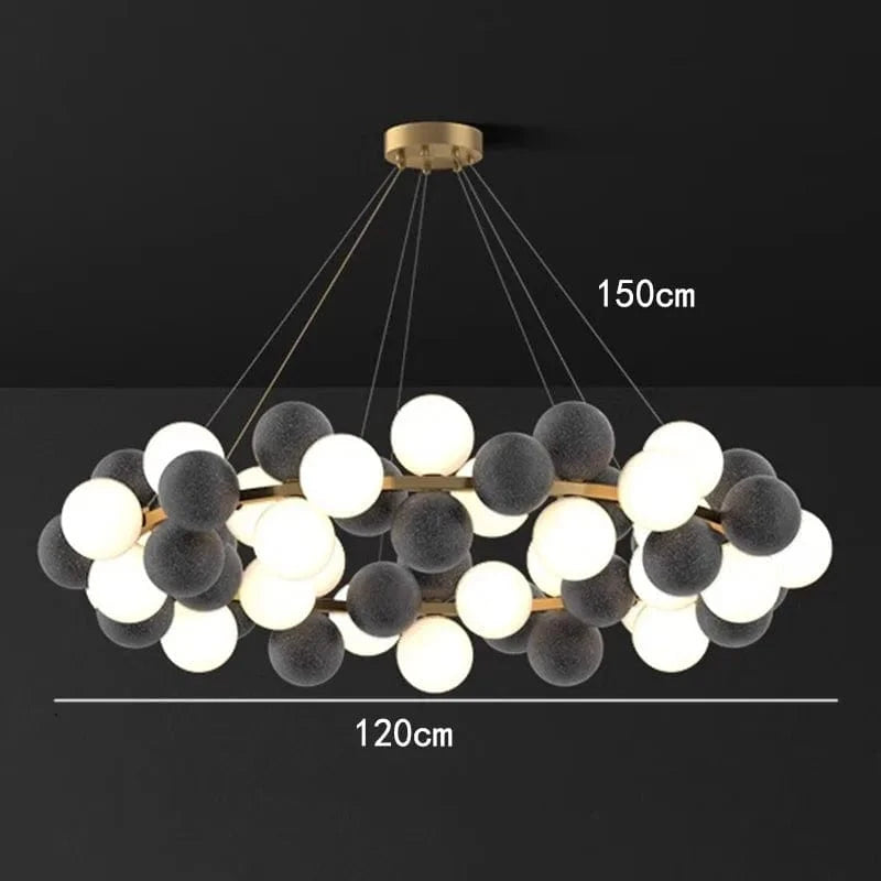 Lustre moderne pour une décoration intérieure stylée | Marco Lucetti 56 têtes A / Blanc chaud