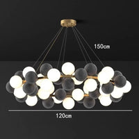 Lustre moderne pour une décoration intérieure stylée | Marco Lucetti 56 têtes A / Blanc chaud
