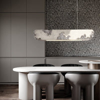 Lustre moderne rectangulaire - Couleur Hazel | Marco Lucetti